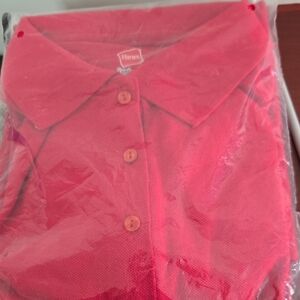 Hanes Vibrant Red Polo Shirt